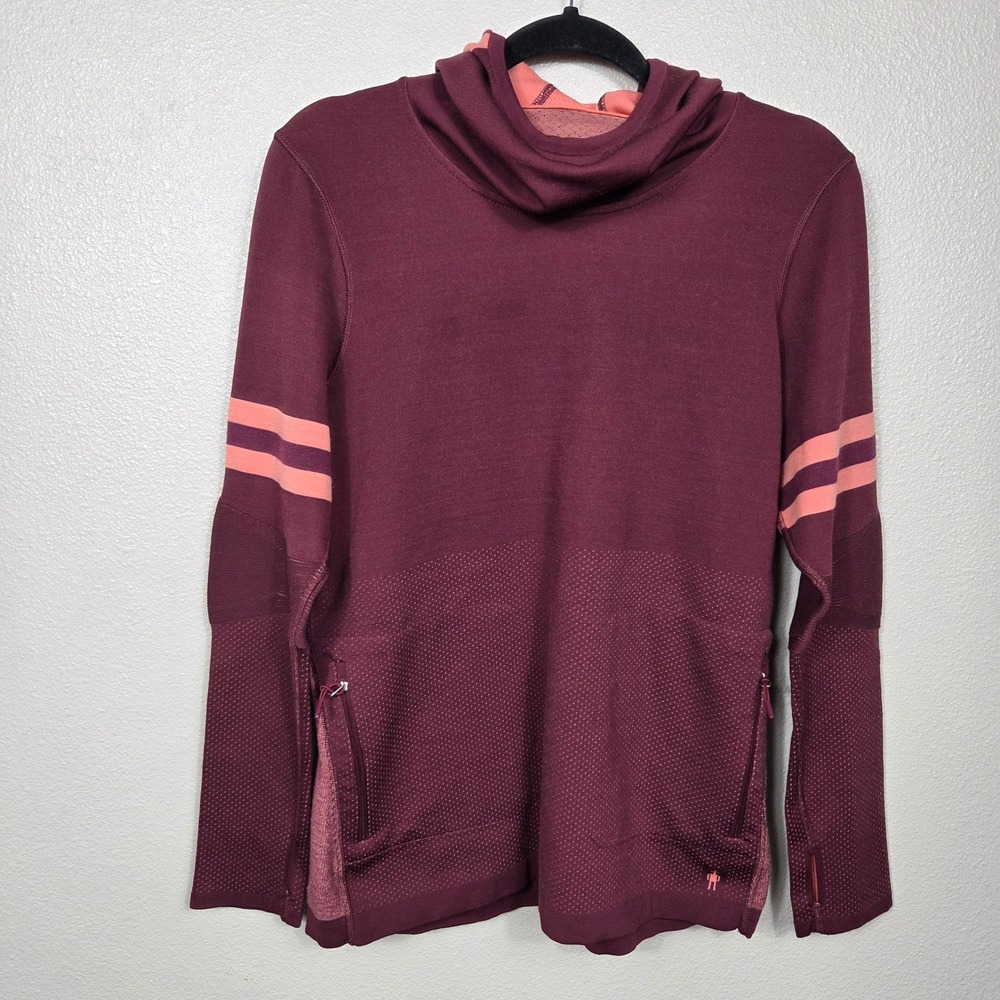 Smartwool Intraknit Merino Tech Hoodie Women's XL Eggplant Wool SW016703
